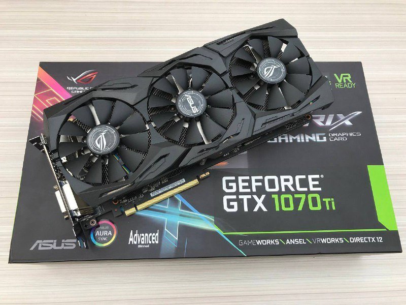 Видеокарта ASUS StriX GeForce GTX 1070ti 1