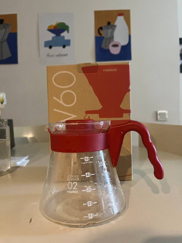 Стеклянный чайник для воронки, черный кофейный чайник