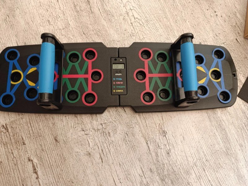 Платформа для отжиманий с жгутами и счётчиком