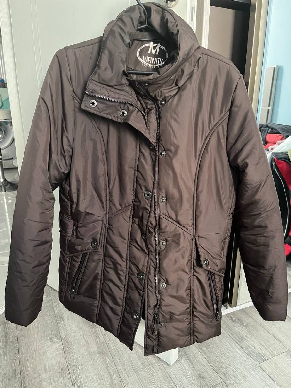 Удлиненная куртка/пальто нежного мятного цвета, женская куртка, пальто в клетку 3