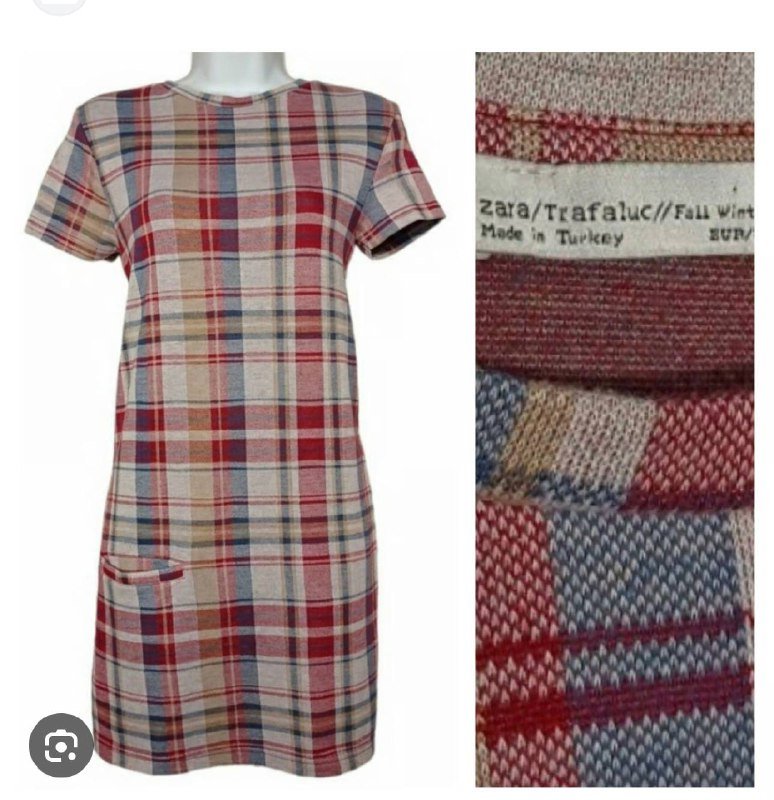 Платье Zara в клетку