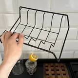 Металлическая миска, терки, подставка для крышек, лейка, ножи, бокалы 3