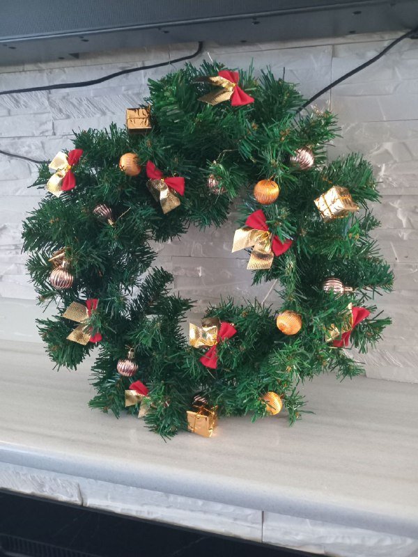 Елка 180 см, Рождественский венок 5