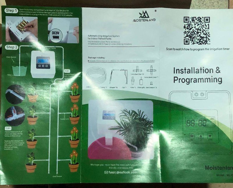 Автополив Moistenland ML-DPI программатор для растений 3