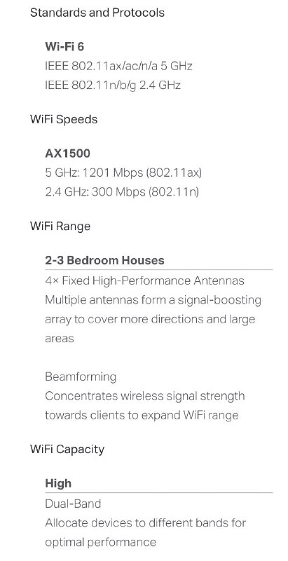 Wi-Fi 6 роутер TP-Link Archer AX12 AX1500 4