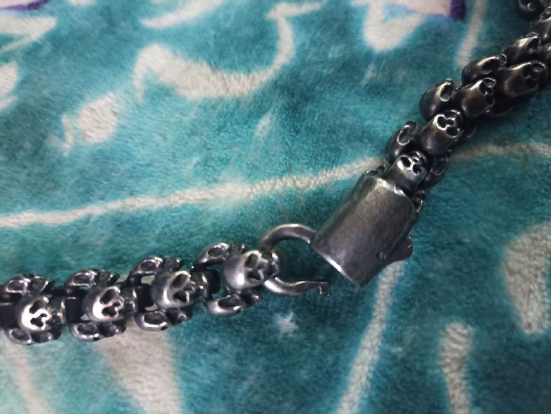 Skull chain heavy duty steel gothic grunge 2