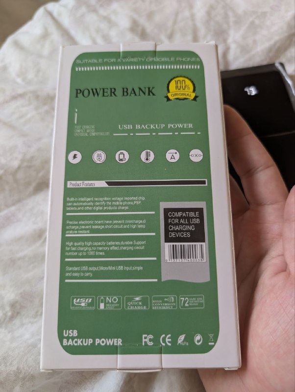 Power bank 20000 mAh 100W Type C Micro USB 6