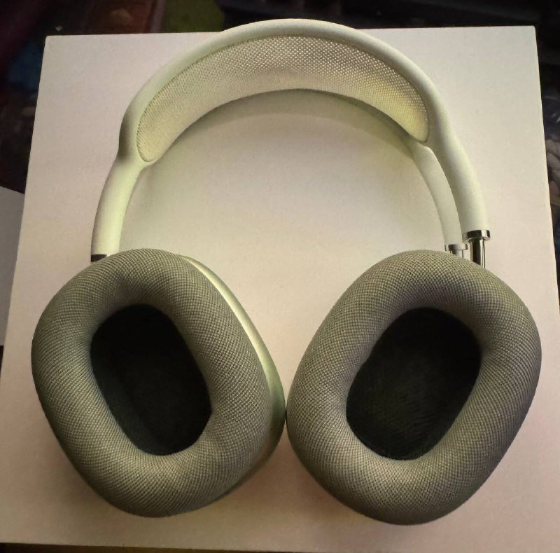 AirPods Max 1 зеленые наушники с коробкой и проводом 4