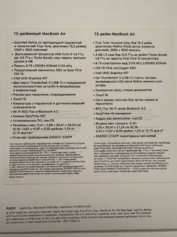 MacBook Air 13” Retina 2019, Apple Magic Mouse 5