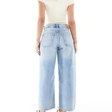 Pull&Bear серые прямые джинсы, Pull&Bear светло-голубые cropped-джинсы 7