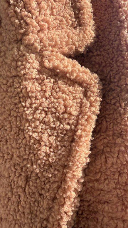 Пальто женское искусственный мех коричневое 2