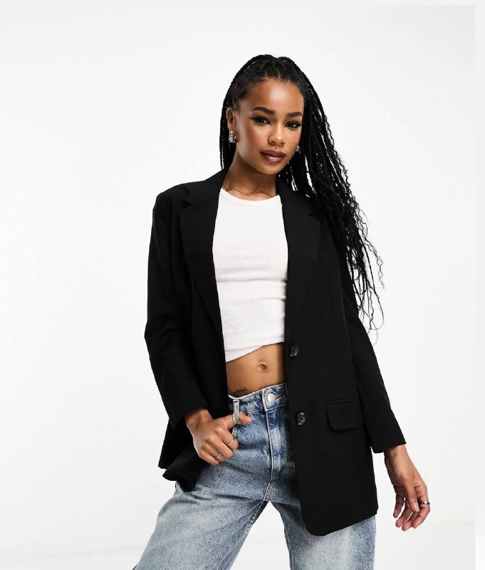 Жилет Asos, Чёрный пиджак ASOS 4