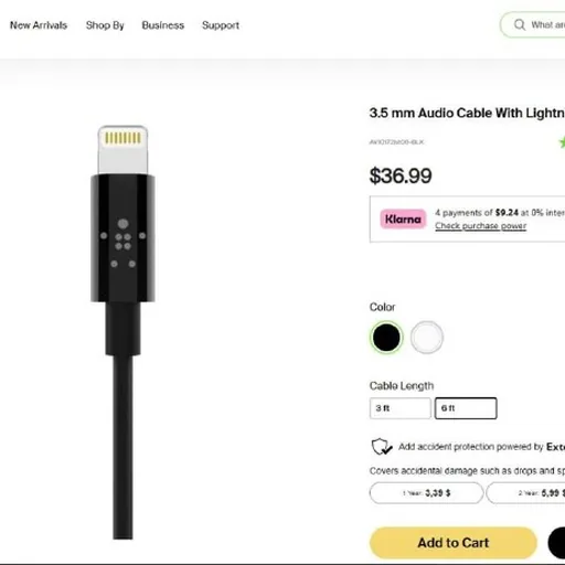 AUX кабель 3.5 Jack, 2 метра