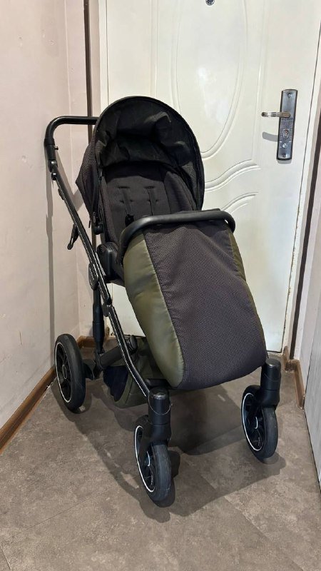 Коляска 2в1 цвет хаки 3