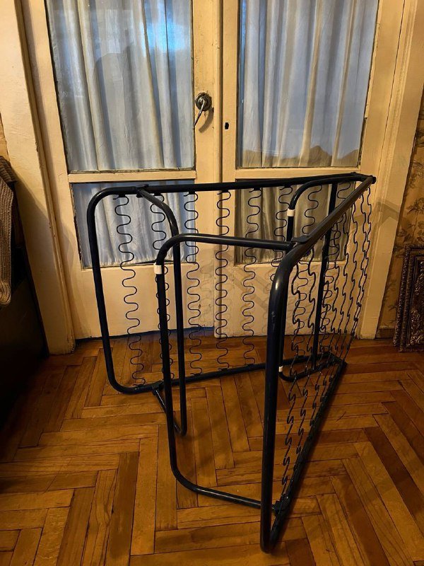 Раскладушка односпальная кровать с матрасом и наматрасником 5