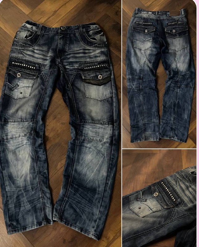 винтажные расклешенные джинсы, джинсы с деталями, straight fit, спортивные штаны, штаны карго, брюки винтаж, джинсы baggy, широкие, wide leg с рваными коленками 2