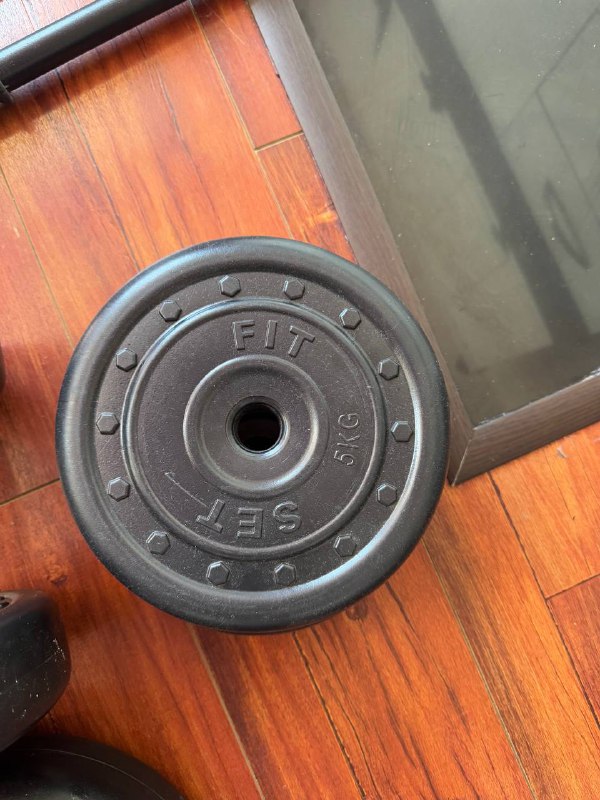 Два грифа и блины 10 кг, 5 кг, 2.5 кг 4