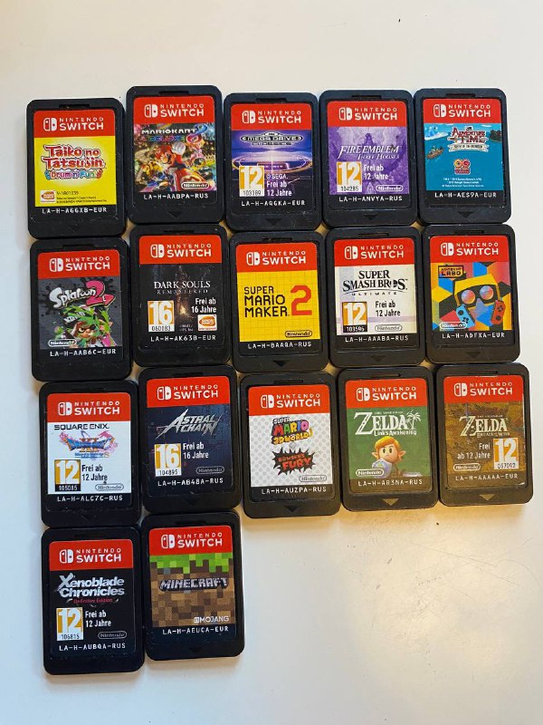 Nintendo Switch старая версия, картриджи 2