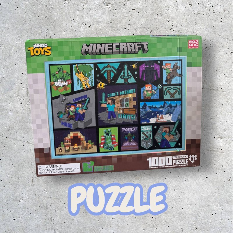 Мозаика Puzzle 1000 деталей Minecraft