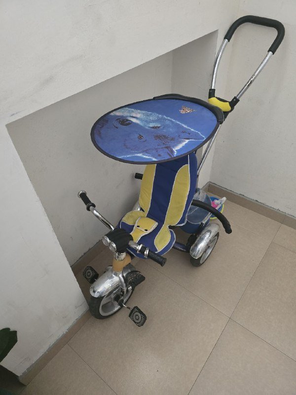 Детский велосипед-коляска 4