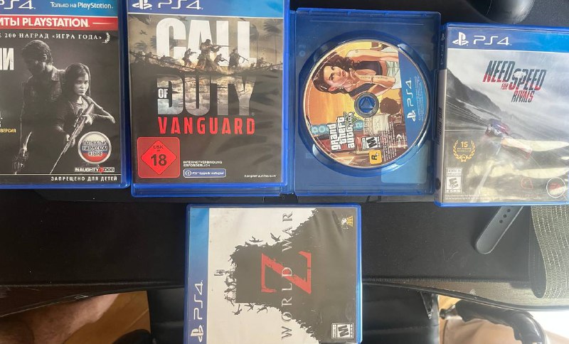 ГТА 5, Вангуард, Война З, Одни из нас, Нид фор спид игры для PlayStation