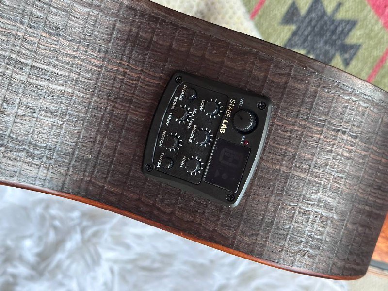 электро-акустическая гитара GLA SAUVAGE ACE с чехлом 8