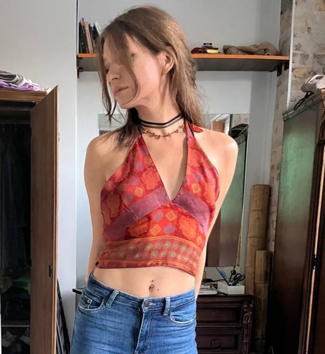 boho top size S M 1