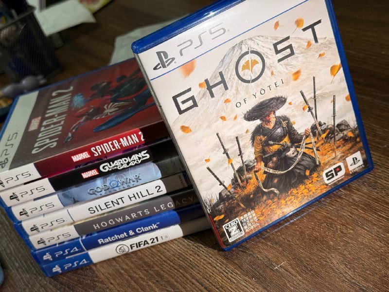 Ghost of Yotei, Marvel Spider-Man 2, Guardians of the Galaxy, God of War Ragnarok, Silent Hill 2, Hogwarts Legacy, Ratchet and Clank, FIFA 21