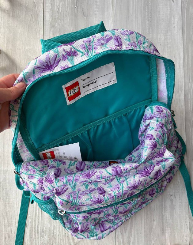 Рюкзак с лего цветами 15л с карманом для ноутбука