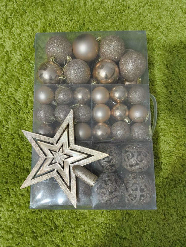Игрушки на ёлку 92 шт, звезда
