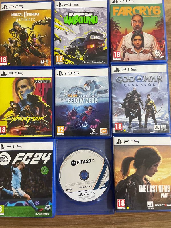 Игры на PlayStation PS5, Mortal Kombat, Far Cry 6, Cyberpunk 2077 и др.