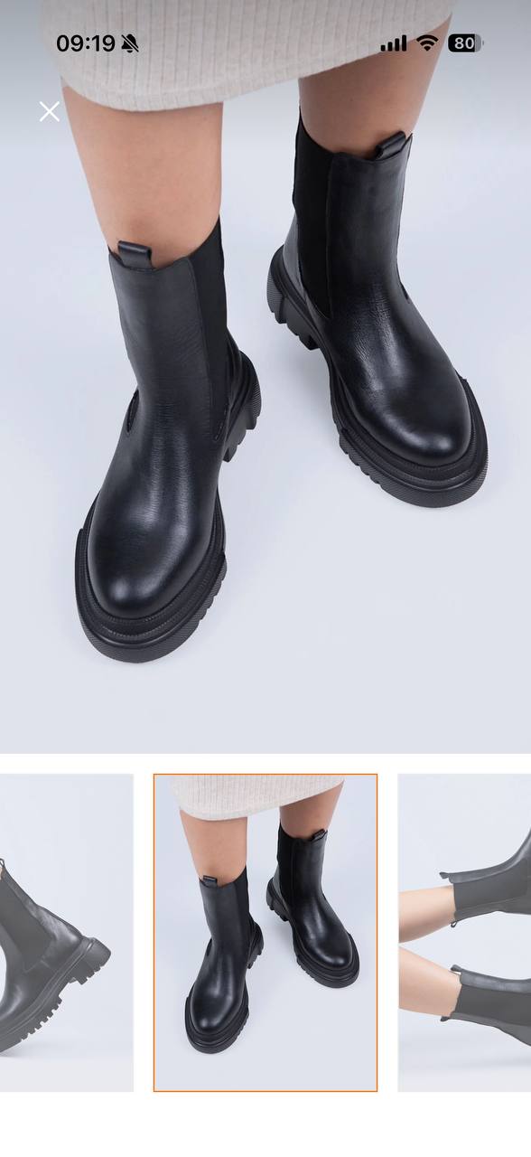 Женские ботинки из натуральной кожи