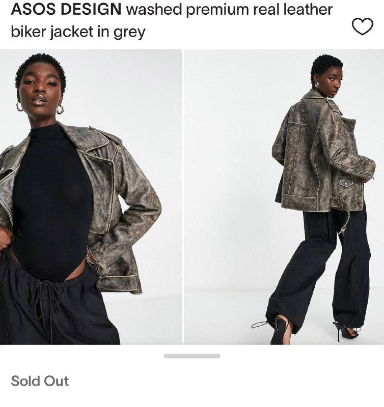 Кожаная куртка asos 4