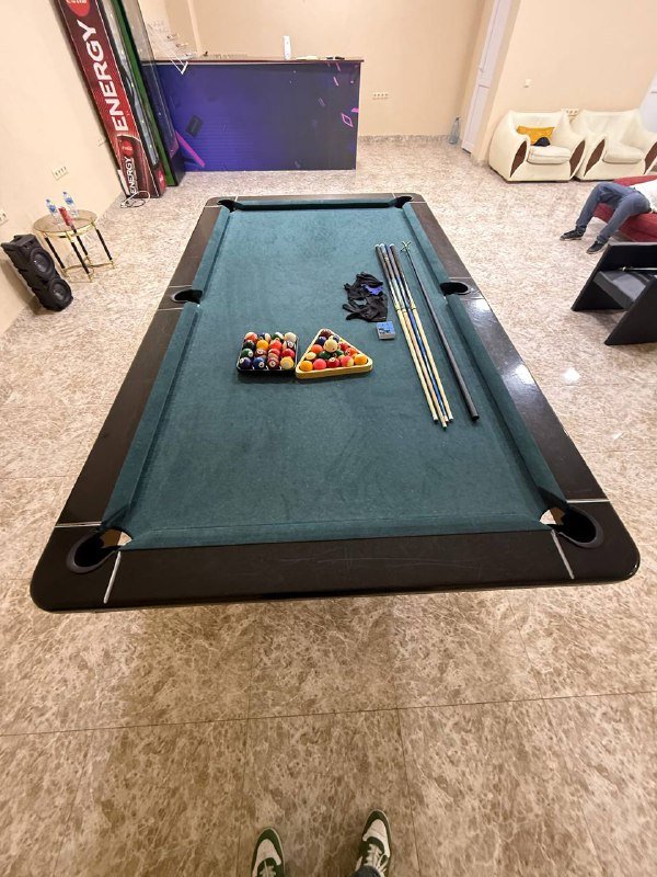 Бильярдный стол мраморный с инвентарем 6