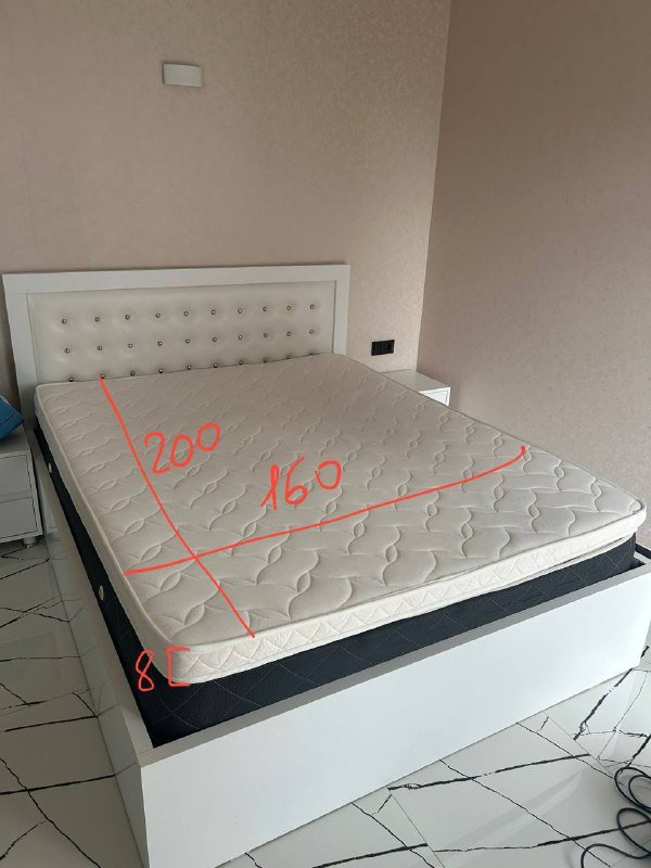 Тонкий матрас 160х200х8 см