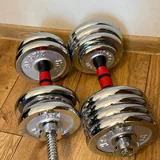 Гантели 15,5 кг и спортивный коврик 2