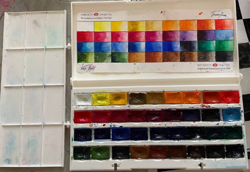 Акварельные краски Белые ночи 36 штук