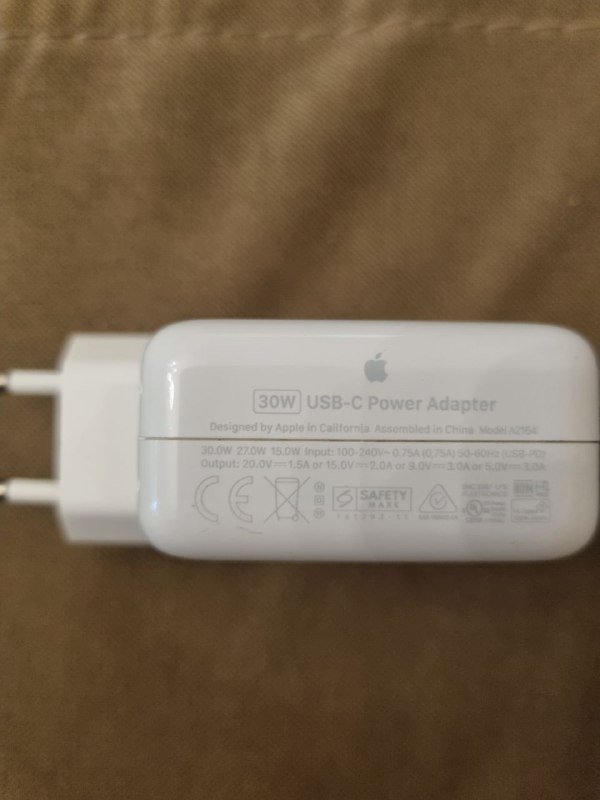 Apple 30W USB-C Power Adapter Model A2164