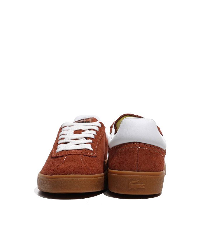 Женские коричневые замшевые кроссовки Lacoste, размер 36 2