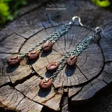 Серьги Кофейные зерна 3