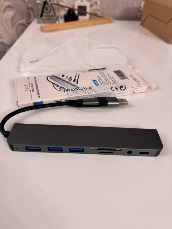 USB Hub WOSCALE 8-in-1 новый