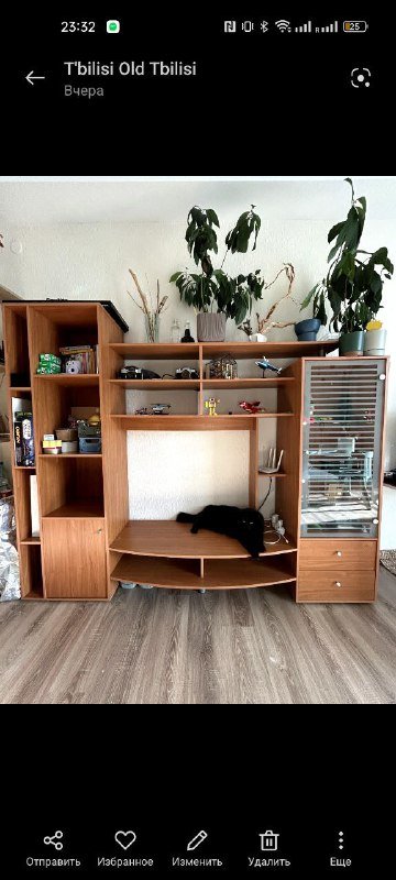 Шкаф-стеллаж с местом для телевизора 3