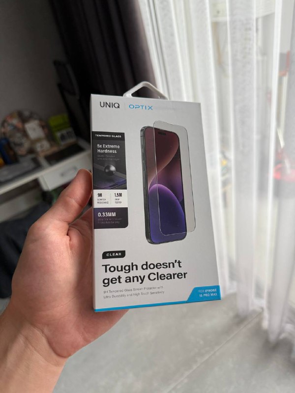 Защитное стекло Uniq для iPhone 15 Pro Max, iPhone 16 Pro