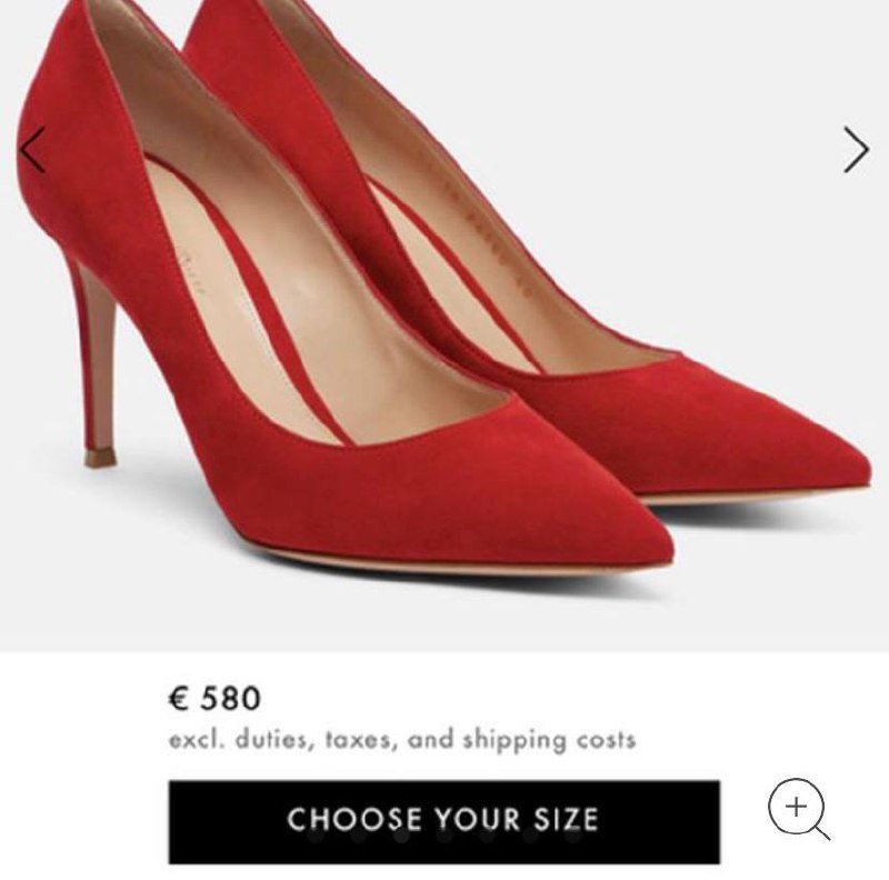 Женские красные туфли Gianvito Rossi 37-37,5 новые 6