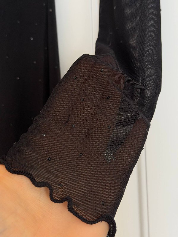 Черное платье сетка BeFree XS 3