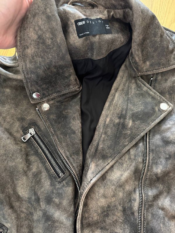Кожаная куртка asos 3