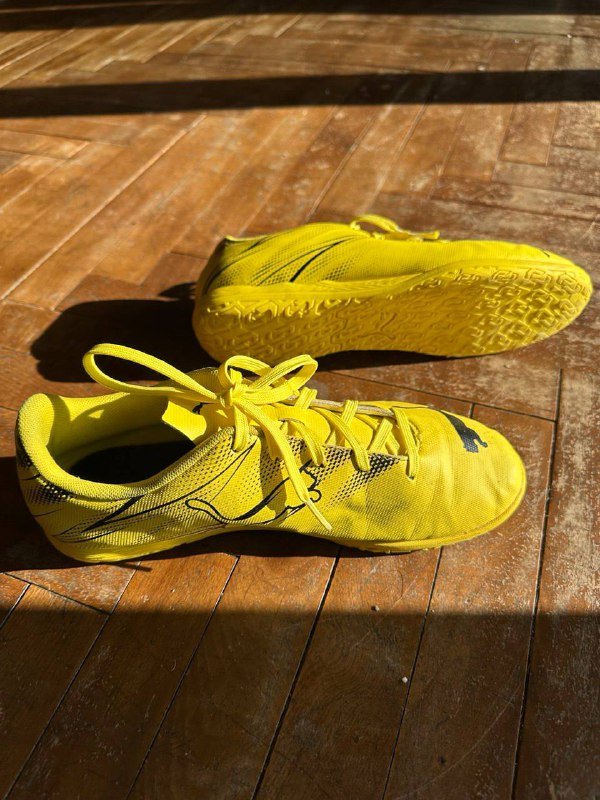 Жёлтые бутсы Puma размер 38,5 3