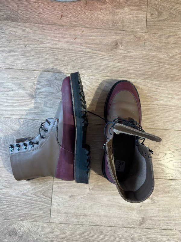 Мужские кожаные ботинки 43 размер 5