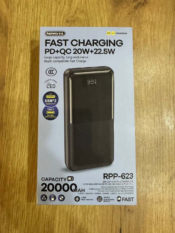 Powerbank Remax 20000 mAH черный