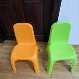 Детский бассейн с шарами, стол, стулья, горка, игрушки, тарелки 3